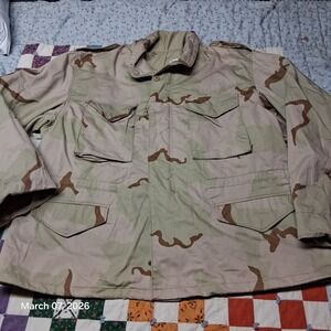 Coat Cold Weather Mans Field Jacket Size XXL Regular Desert Camo